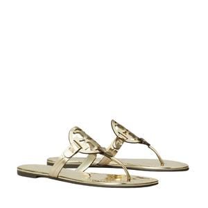 NEW TORY BURCH women miller sandals in gold